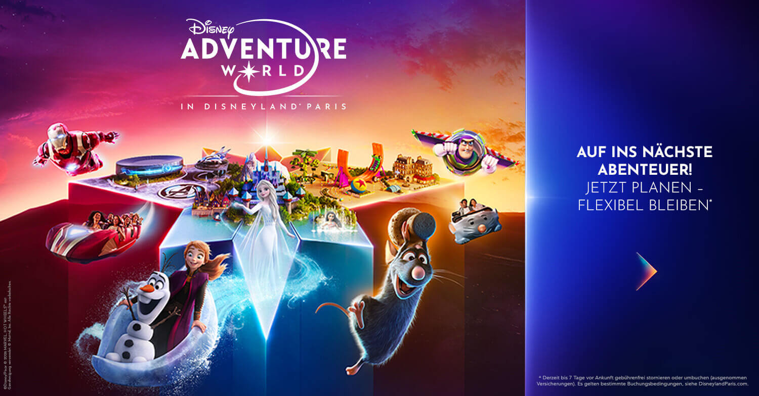 Disney Adventure World - Auf ins nächste Abenteuer - jetzt planen und flexibel bleiben Disney Adventure World - Auf ins nächste Abenteuer - jetzt planen und flexibel bleiben