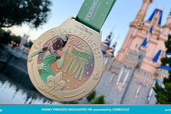 2022 Disney Princess Half Marathon Medaille für den 10K