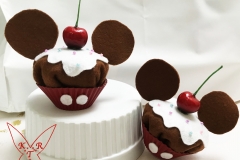 Niedliche Muffins aus Filz im Disney Look