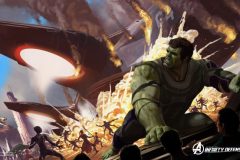 Hulk auf einem Concept Art für eine Avengers Campus Attraktion