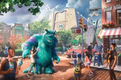 Stadtszene im Monsters Inc. Land