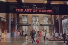 Eingang des Marvel Art Hotels in Disneyland Paris