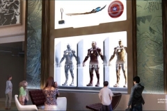 Superhelden im Display im Marvel Art Hotel