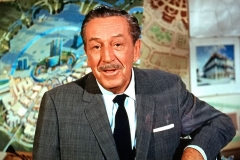 Walt Disney in grauem Anzug