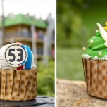 Den Herbie und Tinkerbell Cupcake bekommt man in den All-Star Resorts. Sieht lecker aus, oder?