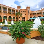 Coronado Springs Innenhof mit Brunnen