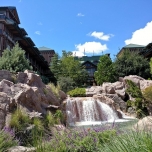 Wasserfall an der Wilderness Lodge