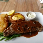 Steak & Fisch im Rose & Crown