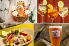 Orange Bird Sundae, Almare Spritz, Blackened Tuna und Oyster City Mangrove Pale Ale