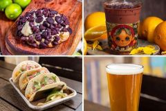 Key Lime Chocolate Chip Cookie, Orange Mocha Nitro Cold Brew, Florida Sunshine Mango Lager und Local Florida Mahi Tacos