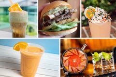 Orange Cream Float, Lime Garage Burger, Orange Bird Milkshake, Frozen Orange Daiquiri und Sunny Disposition