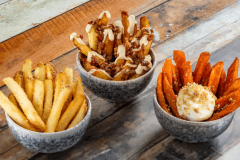 Verschiedene Pommes bei The Fry Basket