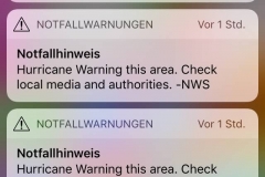 Notfallhinweis auf dem Handy