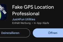 Fake GPS Location App installieren