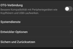 Systemeinstellungen Android Handy