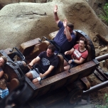 Dörthe und Torsten fahren Seven Dwarfs Mine Train