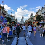 Main Street USA in Florida mit Blick auf das Schloss