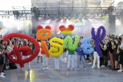 Disney Ballons in Regenbogenfarben