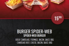 Ein Burger von Spiderman inspiriert!