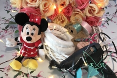 Die Materialen des Minnie Mouse Türkranzes