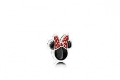 Floating Charm in Form eines Minnie Mouse Kopfs