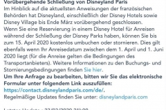 Informationen zur Schließung von Disneyland Paris wegen Corona