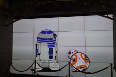 Bildschirm, auf dem R2-D2 und BB-8 gezeicht werden