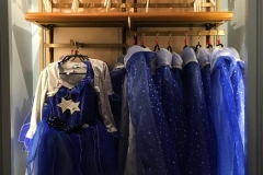 Blaues Glitzerkleid für Kinder