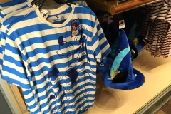 Blau-weißes ringelshirt mit Mickey Mouse & Goofy