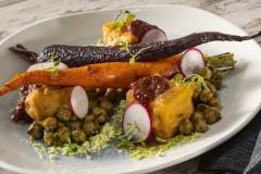 Veganes Gericht Chickpea  Panisse