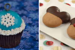 Holiday Ornament Cupcake und Mickey und Minnie Gingerbread Cookies