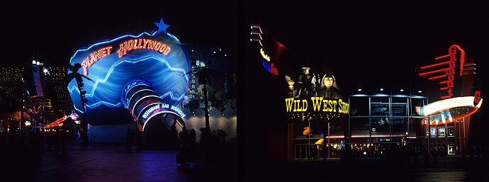 Gaumont, inkl. des neuen Eingangs für die Bufallo Bills Wild West Show und Planet Hollywood