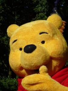 Winnie Puuh im Disneyland Paris treffen