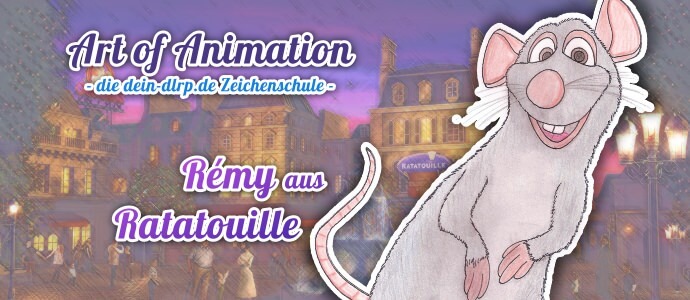 Zeichenschule: Lerne Rémy aus Ratatouille zu zeichnen - und unserem Zeichenkurs