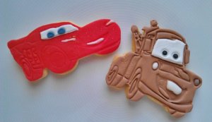 Lightning McQueen und Mater als Cookies