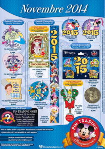 Die November 2014 Pins im Disneyland Paris