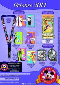 Disneyland Paris - Pin Trading Pins Oktober 2014