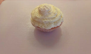 Der Cupcake mit Frosting