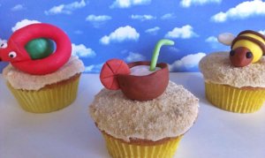 sommerliche Cupcakes