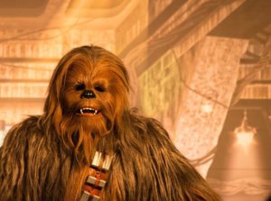 Chewbacca bei seinem Meet & Greet im Disneyland Paris