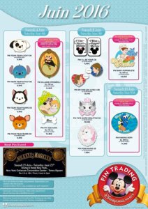 Die neuen Pins im Disneyland Paris im Juni 2016