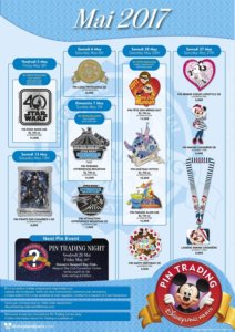 Neue Pins im Disneyland Paris im Mai 2017