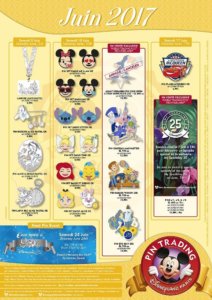 Neue Pins im Disneyland Paris im Juni 2017