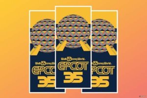 Spezieller Parkplan zu 35 Jahren Epcot