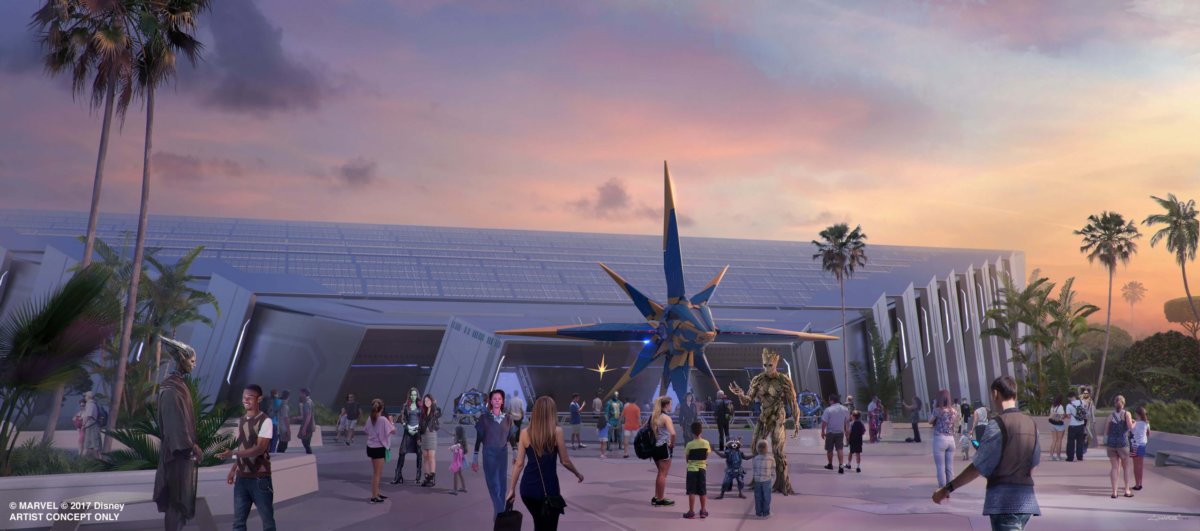 Concept Art Guardians of the Galaxy Pavillion