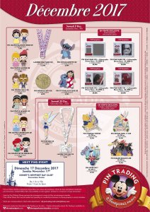 Neue Pins im Disneyland Paris - Dezember 2017