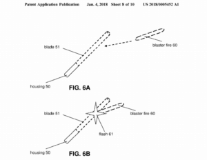 Patent Lichtschwerter: Lichtschwert gegen Laserwaffe