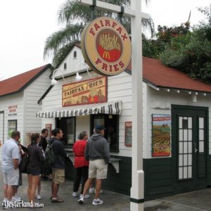 Fairfax Fries McDonald's / Hollywood Studios mit dem Verkauf von McDonald's Pommes Frites