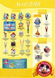 Die Pin-Neuerscheinungen des Disneyland Paris im April 2018