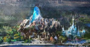 Concept Art des Frozen Lands in den Walt Disney Studios